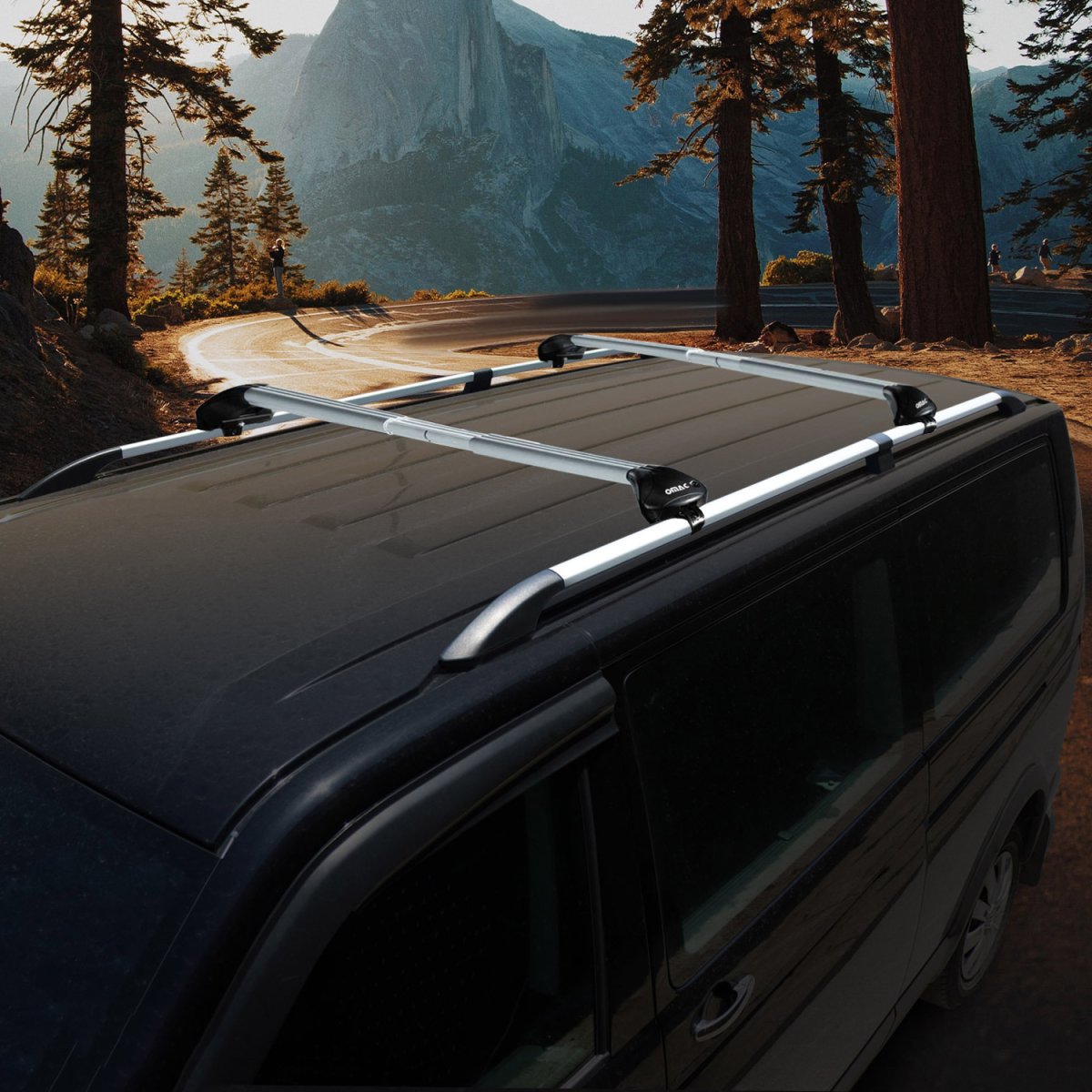 RAM PROMASTER CITY Roof Rack Roof Rail SET - Omac - 2524933L + 2616933-SET - Gray - '15-'22